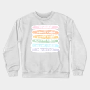 waymaker lyrics Crewneck Sweatshirt